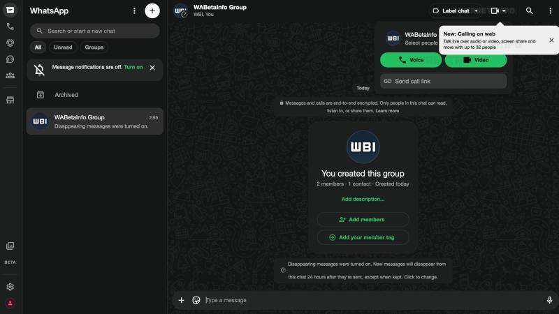 WhatsApp добавит в веб-версию мессенджера голосовые и видеозвонки в групповых чатах