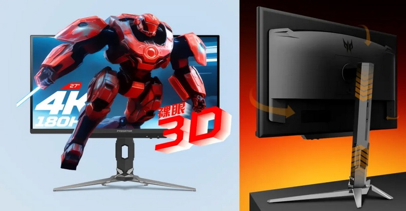 Acer выпустила безочковый 3D-монитор Predator XB273K 3D за $1100, но пока только в Китае