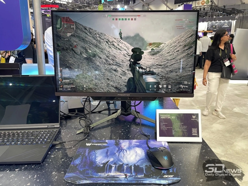 Acer выпустила безочковый 3D-монитор Predator XB273K 3D за $1100, но пока только в Китае