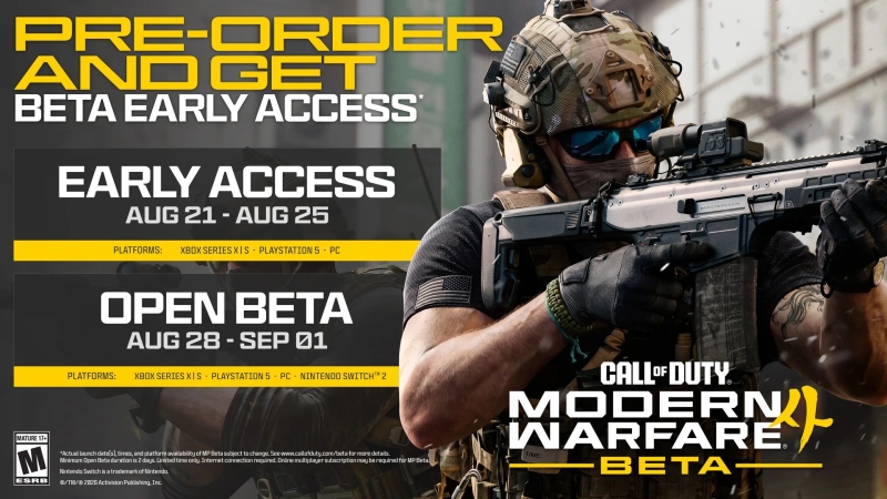 Activision подтвердила, когда пройдёт открытая «бета» Call of Duty: Modern Warfare 4 — подробности тестирования