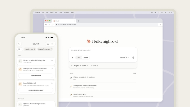 Anthropic выпустила Claude Cowork за пределы ПК &mdash; в мобильной и веб-версиях
