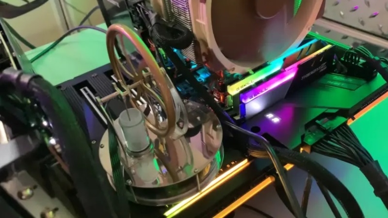 Бывший инженер Microsoft запустил двигатель Стирлинга на тепле процессора AMD Threadripper