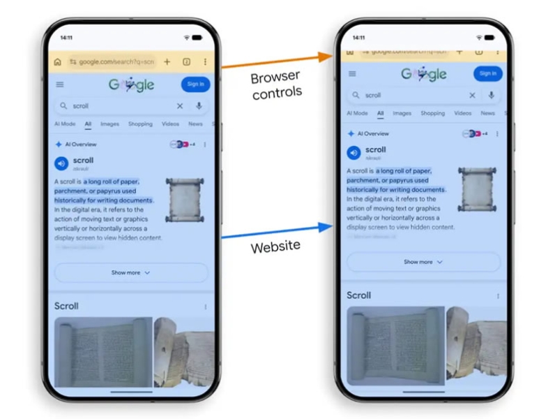 Chrome для Android стал заметно плавнее:&nbsp;Google избавилась от половины рывков при прокрутке