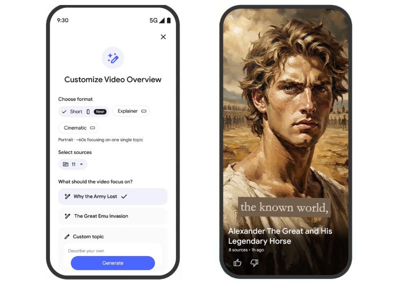 Google научила NotebookLM прекращать  скучные лекции и презентации в ролики в стиле TikTok