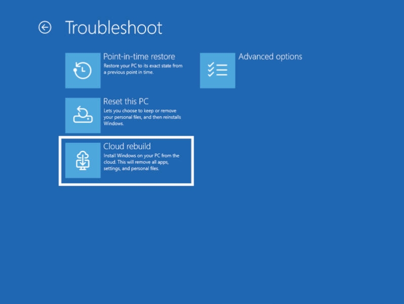 Microsoft начала тестировать функцию Cloud Rebuild &mdash; облачное восстановление засбоившей Windows 11