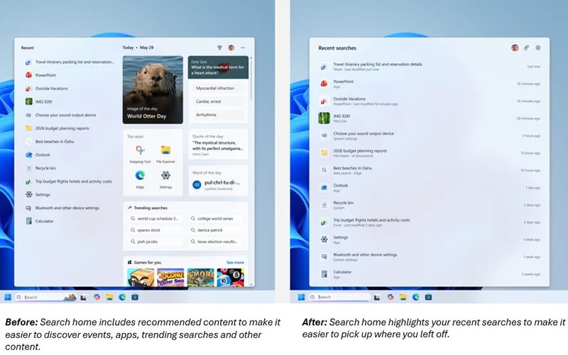 Microsoft полностью переработает поиск в Windows 11 и уберёт рекламу