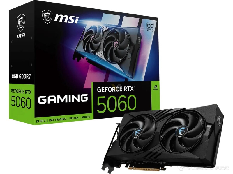 MSI представила четвёрку GeForce RTX 5060 на графических процессорах от RTX 5070