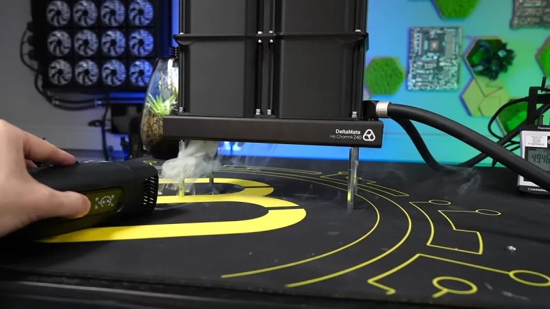 Напечатанная на 3D-принтере метровая труба снизила температуру Ryzen 7 9800X3D на 19 °C без вентиляторов