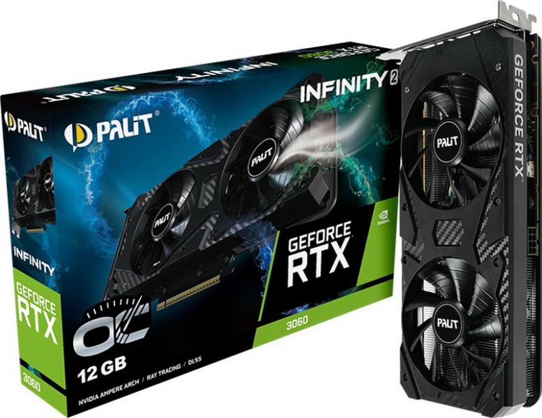 Palit представила видеокарту GeForce RTX 3060 Infinity 2 OC на пятилетнем GPU