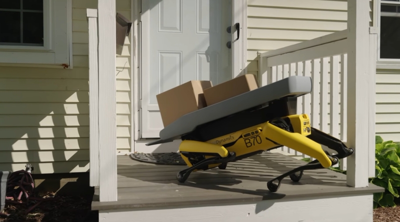 Робопсу Spot от Boston Dynamics нашли новую работу — теперь он доставляет посылки