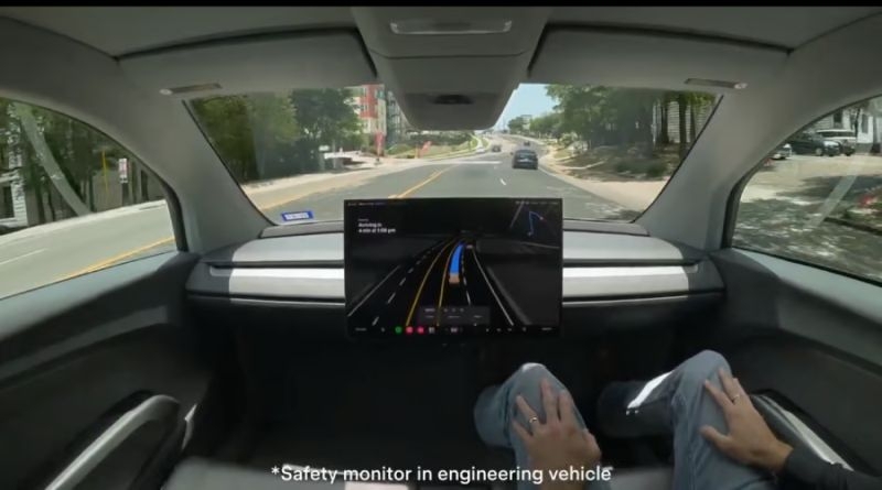 Серийные роботакси Tesla Cybercab без руля и педалей начали ездить по дорогам столицы Техаса