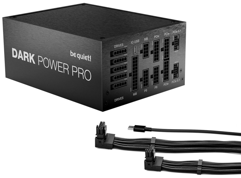 Be quiet! представила БП Dark Power Pro 14 IO — до 1600 Вт, ATX 3.1 и PCIe 5.1, поддержка интеллектуального управления и цена от $480