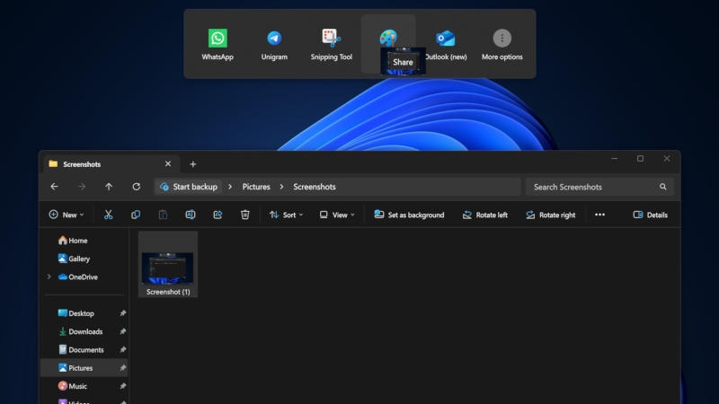 Microsoft уберёт панель Drag Tray из Windows 11 — пользователи так её и не приняли