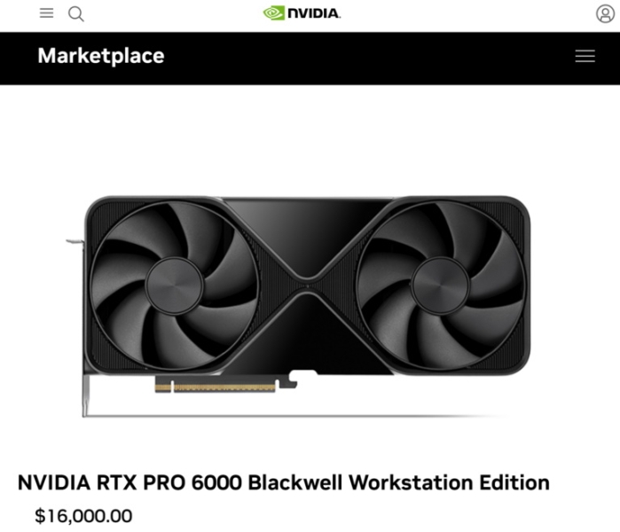 Nvidia снова повысила цену RTX Pro 6000 Blackwell — теперь видеокарта почти вдвое дороже, чем при запуске
