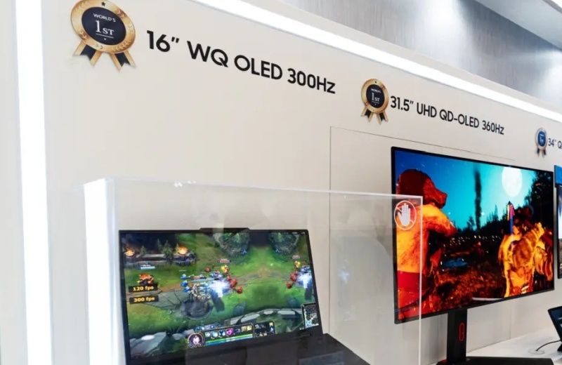 Samsung представила первый в мире OLED-дисплей для ноутбуков с частотой обновления 300 Гц