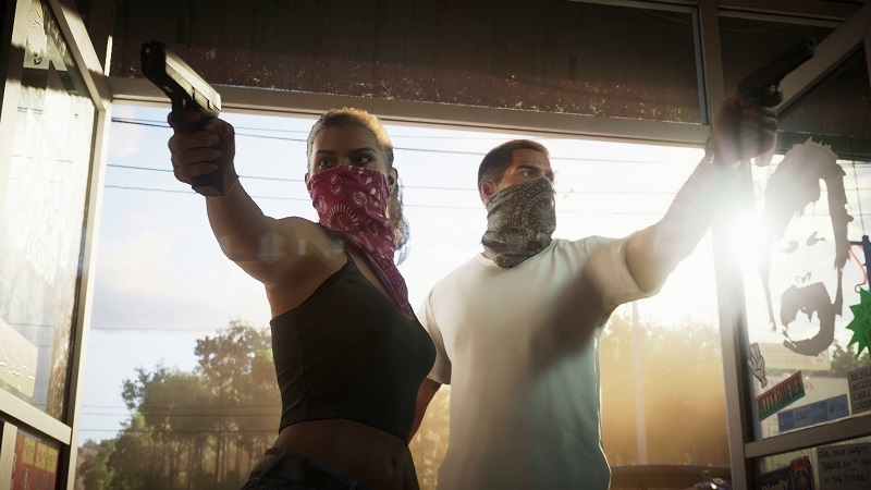 Седьмая утечка геймплея GTA VI показала ограбление заправок и систему повреждения машин