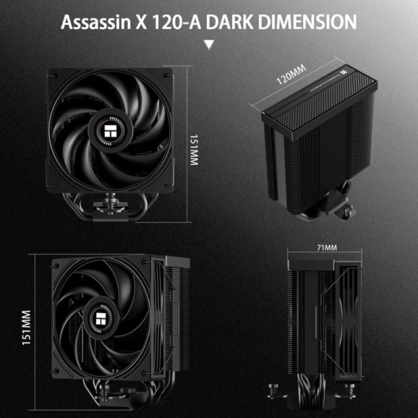 Thermalright представила однобашенный кулер Assassin X 120-A Dark