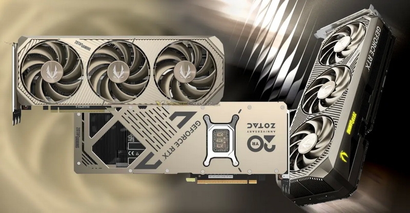 Zotac представила видеокарту GeForce RTX 5080 Solid Core OC 20th Anniversary Edition к своему 20-летию