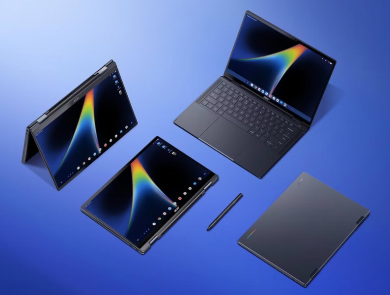 Acer, Dell, HP и Asus представили свои версии Googlebook с процессорами Intel Core Ultra 300 и Snapdragon X Elite