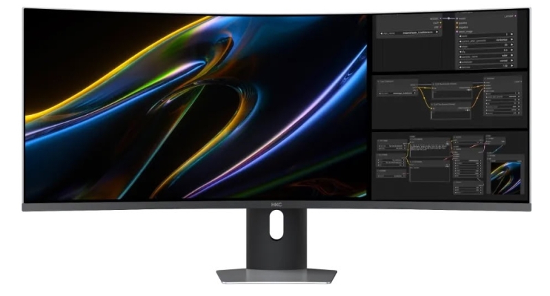 HKC представила 43,8-дюймовый изогнутый игровой монитор Tianqi 43H180C с необычным соотношением сторон 24:9