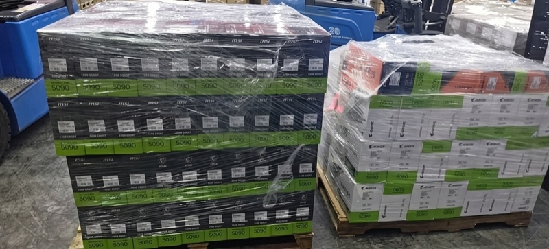Игровые видеокарты снова стали дефицитом — ИИ-компании скупают RTX 5090 целыми паллетами