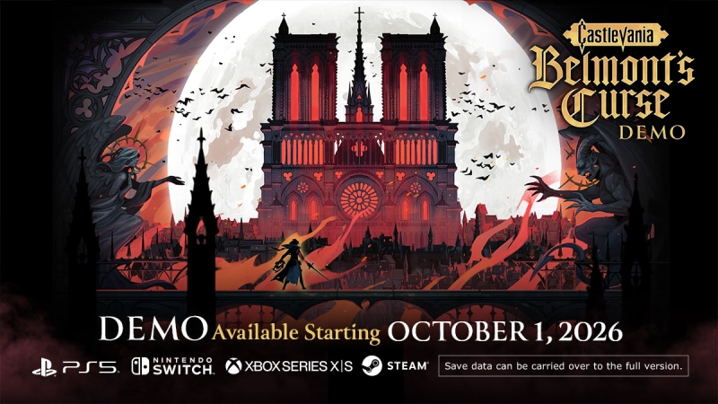 Konami позволит начать прохождение метроидвании Castlevania: Belmont’s Curse на две недели раньше — анонсирована бесплатная демоверсия