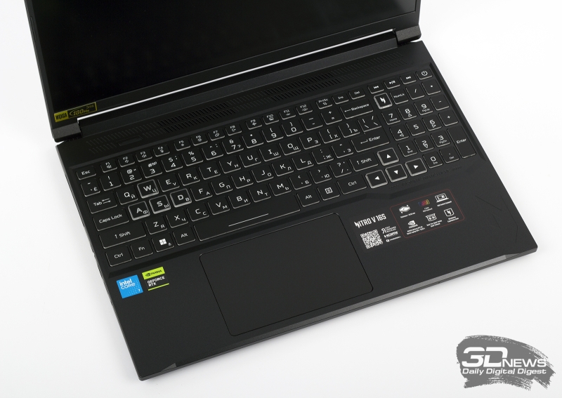 Обзор игрового ноутбука Acer Nitro V 16S: флагманские амбиции