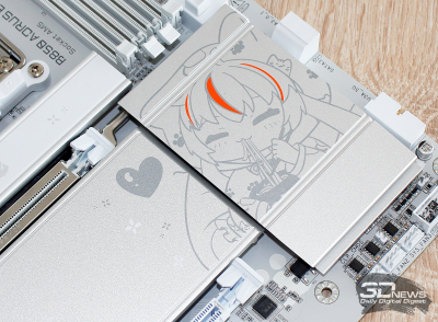 Обзор материнской платы Gigabyte B850 Aorus Elite-P Ice: анимешная хардкорность