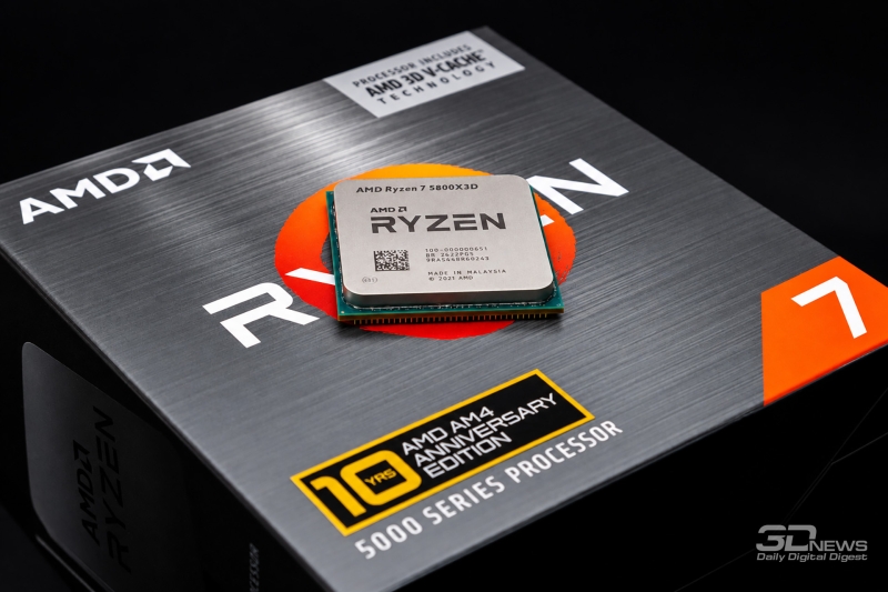 Обзор Ryzen 7 5800X3D 10th Anniversary Edition: никакого праздника