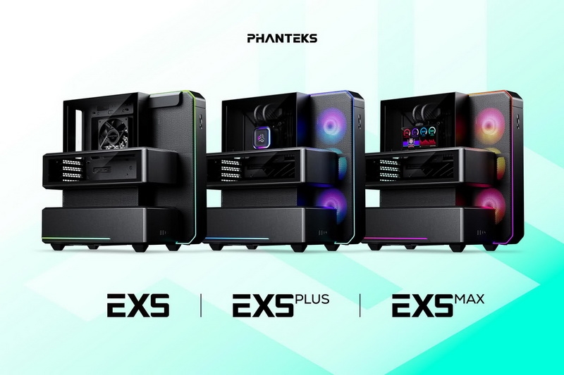 Phanteks выпустила корпуса EX5 с отдельными «комнатами» для матплаты, видеокарты и блока питания