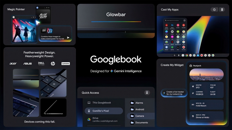 Предзаказы на Googlebook откроются с 21 сентября