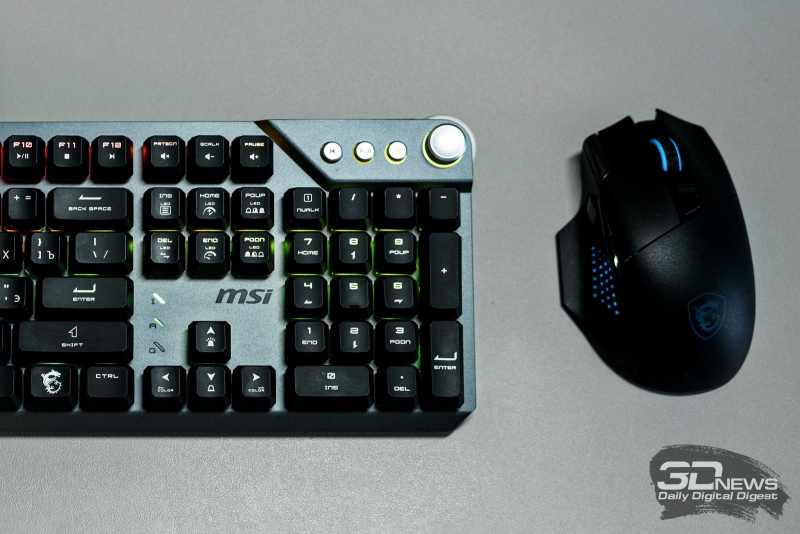 Тихая механическая клавиатура и универсальная мышь с 13 кнопками: MSI STRIKE 600 Silent и MSI VERSA PRO Wireless