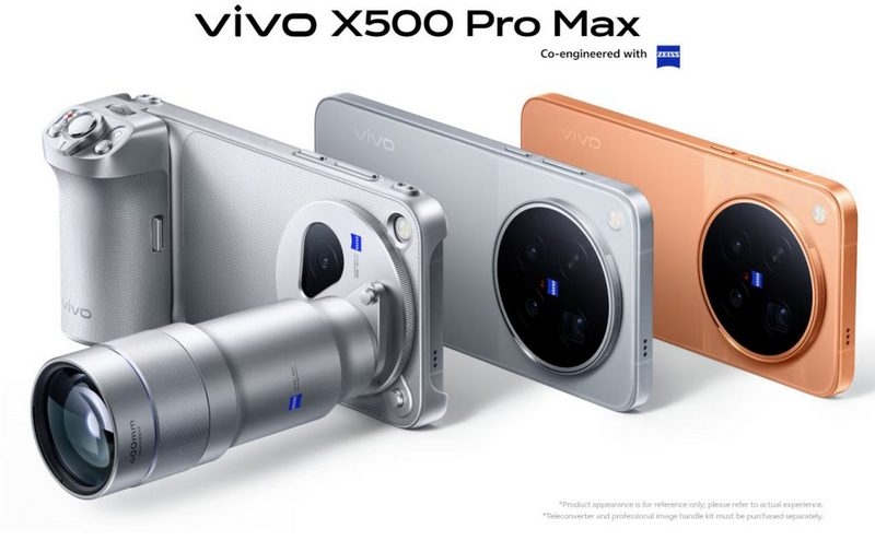 Vivo представила фотофлагманы X500 Pro и X500 Pro Max — первые на 2-нм чипе Dimensity 9600 Pro