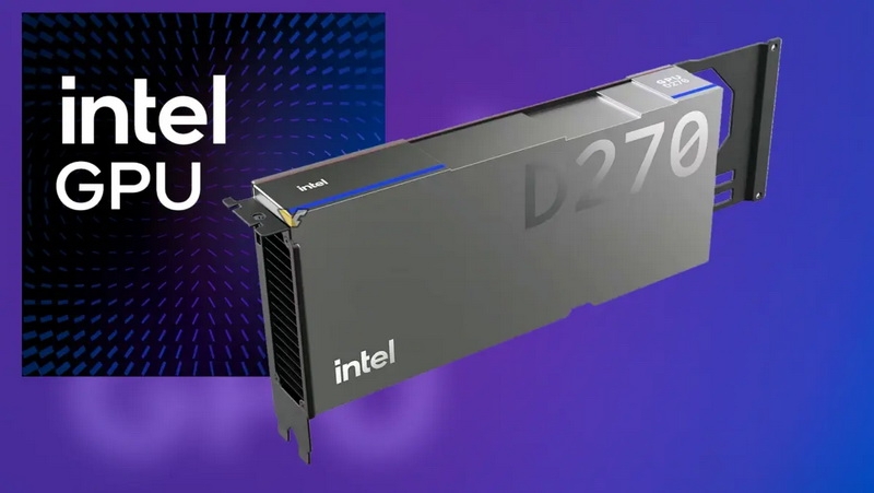 Intel вырезала из GPU блоки 3D-графики и трассировки лучей ради ИИ — представлен D270 с поддержкой до 480 Гбайт LPDDR5X