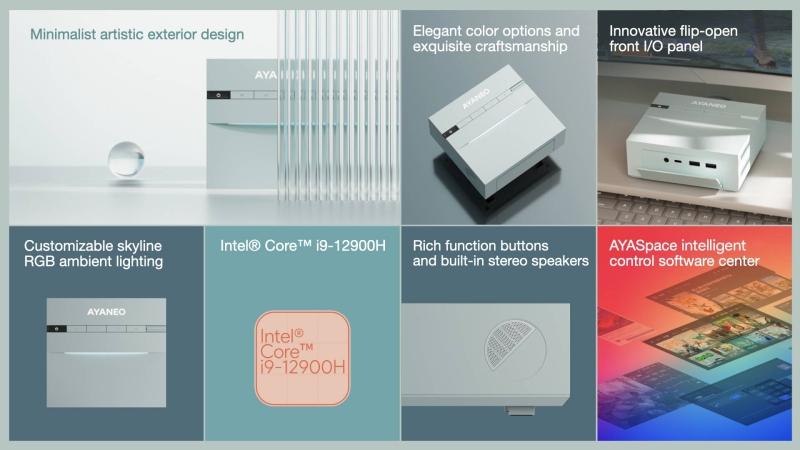 AyaNeo выпустила ретро-футуристический мини-ПК AM03 c чипом Intel Core i9-12900H и ценой от $399