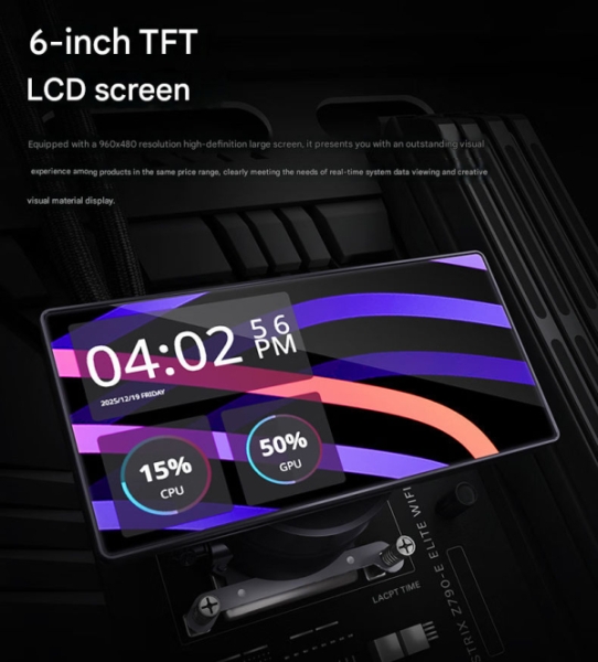 Cooler Master выпустила СЖО B360 TV ARGB с 6-дюймовым поворотным экраном