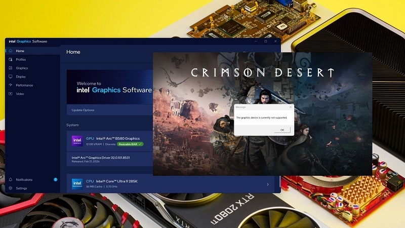 Crimson Desert не запускается на видеокартах Intel Arc &mdash; издатель призвал оформить возврат средств