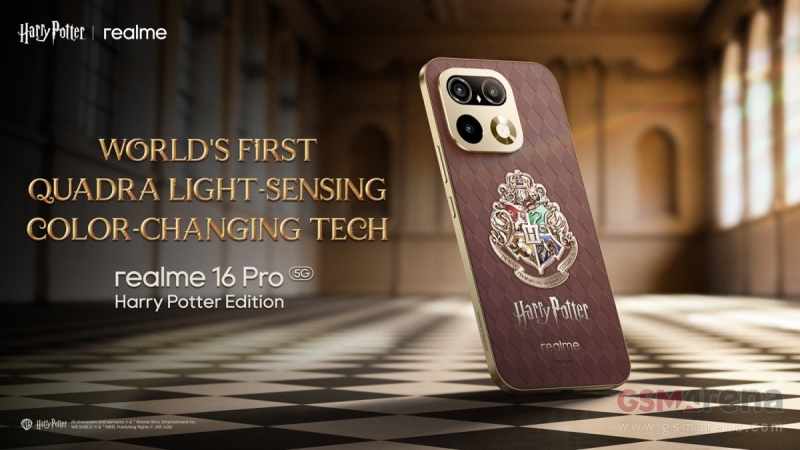 «Добро пожаловать в Хогвартс»: Realme представила смартфон Realme 16 Pro Harry Potter и наушники Buds T500 Pro Harry Potter