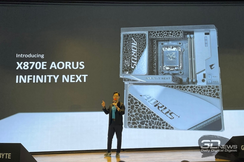 Gigabyte представила платы X870E Aorus Infinity Next с пористыми радиаторами и X870 Aorus Infinity для разгона памяти