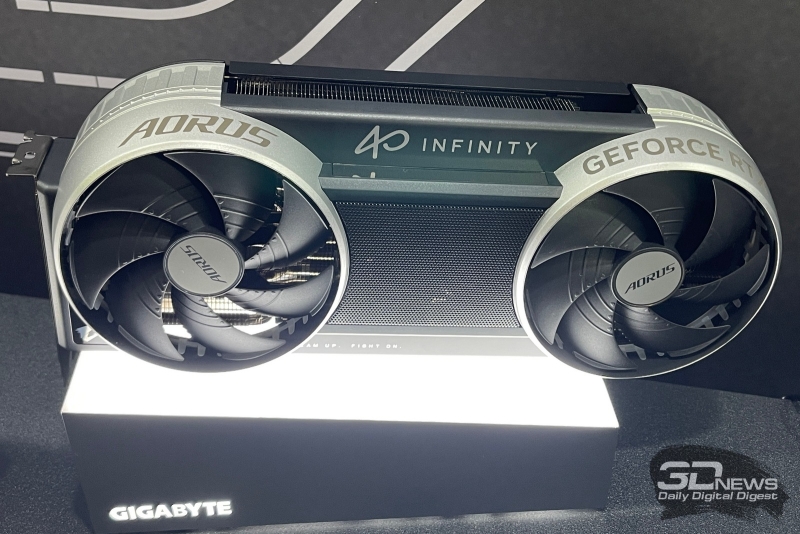 Gigabyte представила серию видеокарт&nbsp;Aorus GeForce RTX 50 Infinity с необычным охлаждением и скрытым питанием