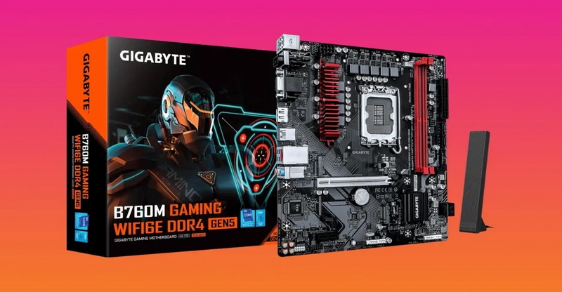 Gigabyte выпустила обновлённую плату B760M Gaming DDR4 с поддержкой Wi-Fi 6E и PCIe 5.0 для графики