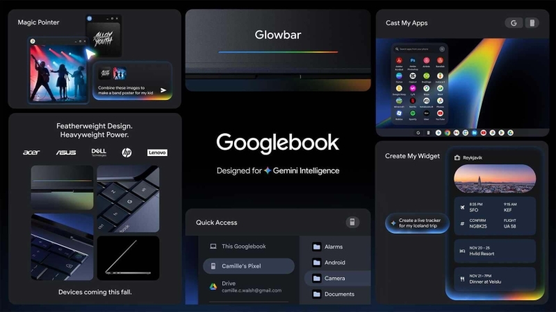 Google вот-вот представит Googlebook &mdash; замену хромбукам с глубокой интеграцией ИИ Gemini