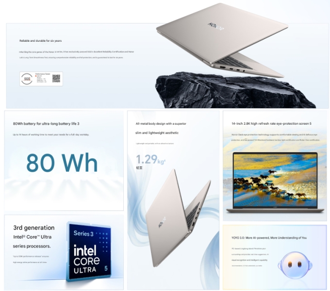 Honor представила конкурентов MacBook Air &mdash; MagicBook X14 Plus и X16 Plus с Intel Panther Lake и дисплеями 120 Гц