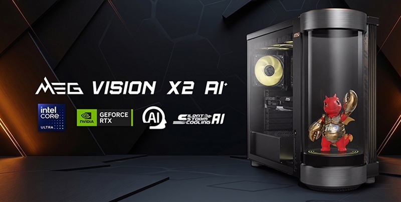 MSI анонсировала игровой компьютер MEG Vision X2 AI+ с голографическим дисплеем и&nbsp;встроенным ИИ-агентом