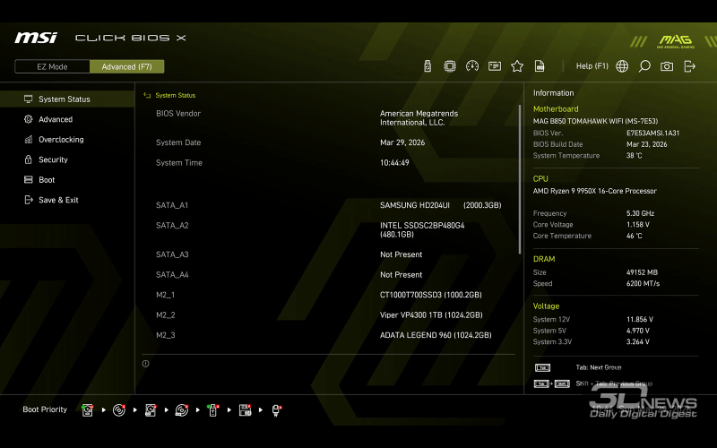 Обзор материнской платы MSI MAG B850 TOMAHAWK: лучшее предложение?