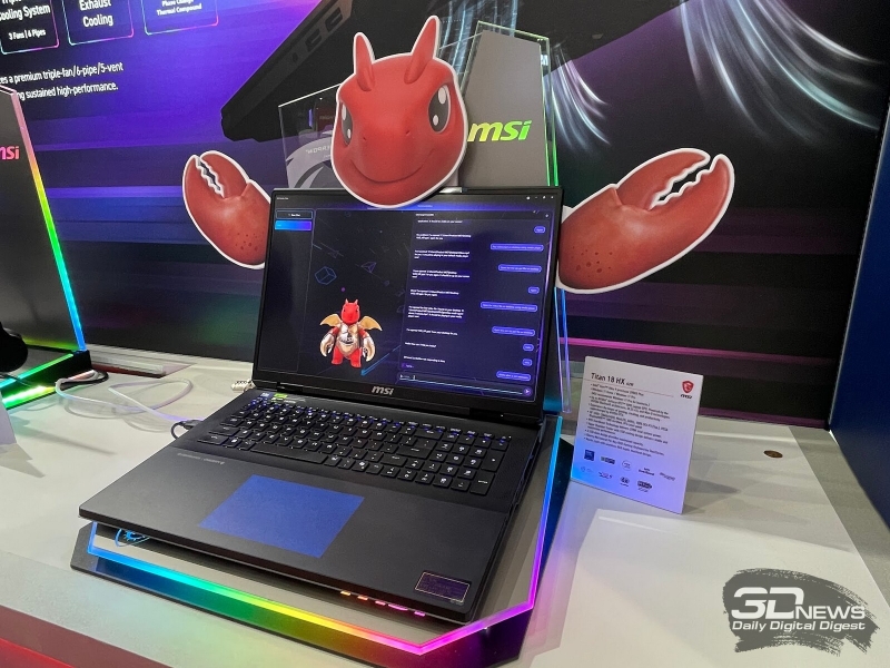 Репортаж со стенда MSI на Computex 2026: первый ноутбук на Nvidia RTX Spark,&nbsp;юбилейный Titan с RTX 5090 и другие новинки