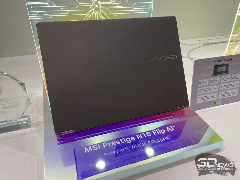 Репортаж со стенда MSI на Computex 2026: первый ноутбук на Nvidia RTX Spark,&nbsp;юбилейный Titan с RTX 5090 и другие новинки