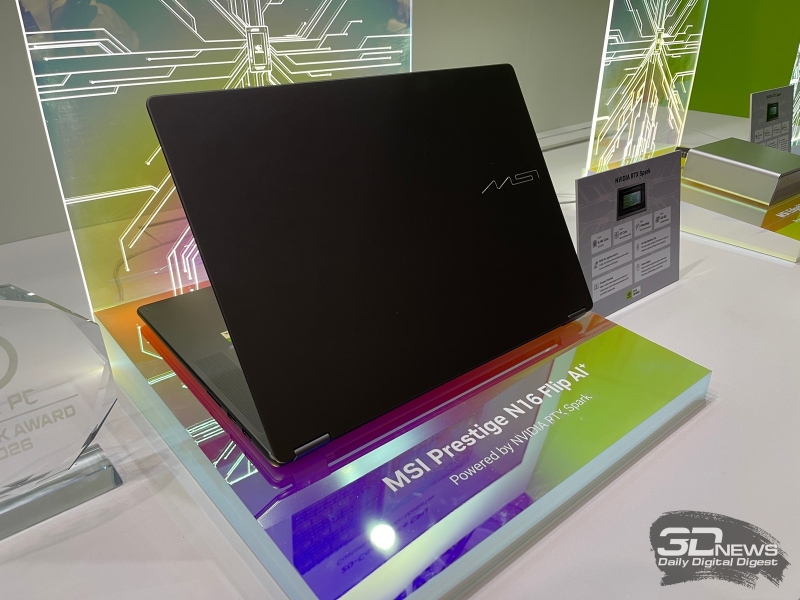 Репортаж со стенда MSI на Computex 2026: первый ноутбук на Nvidia RTX Spark,&nbsp;юбилейный Titan с RTX 5090 и другие новинки