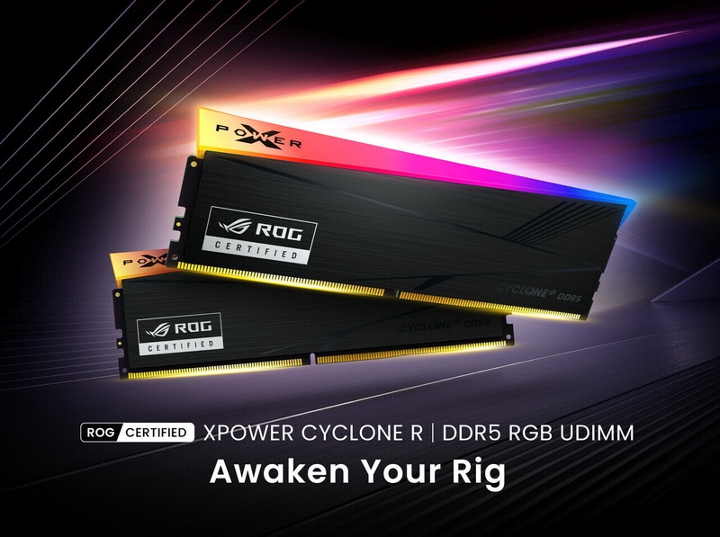 Silicon Power анонсировала модули памяти Xpower Cyclone R DDR5-6000 с сертификацией Asus ROG