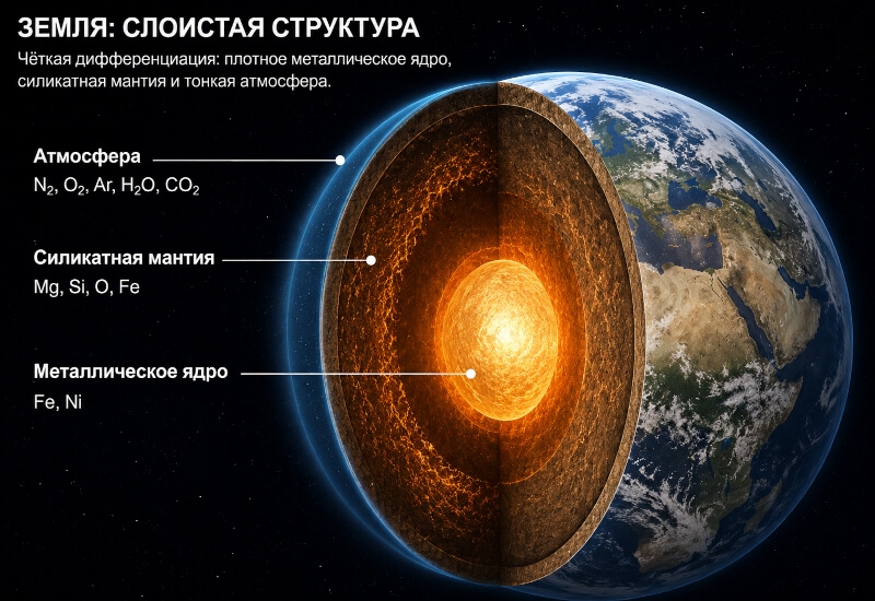 Учёные выяснили, что у большинства планет в нашей галактике может не быть ядра